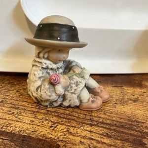 Kim Anderson girl with rose figurine